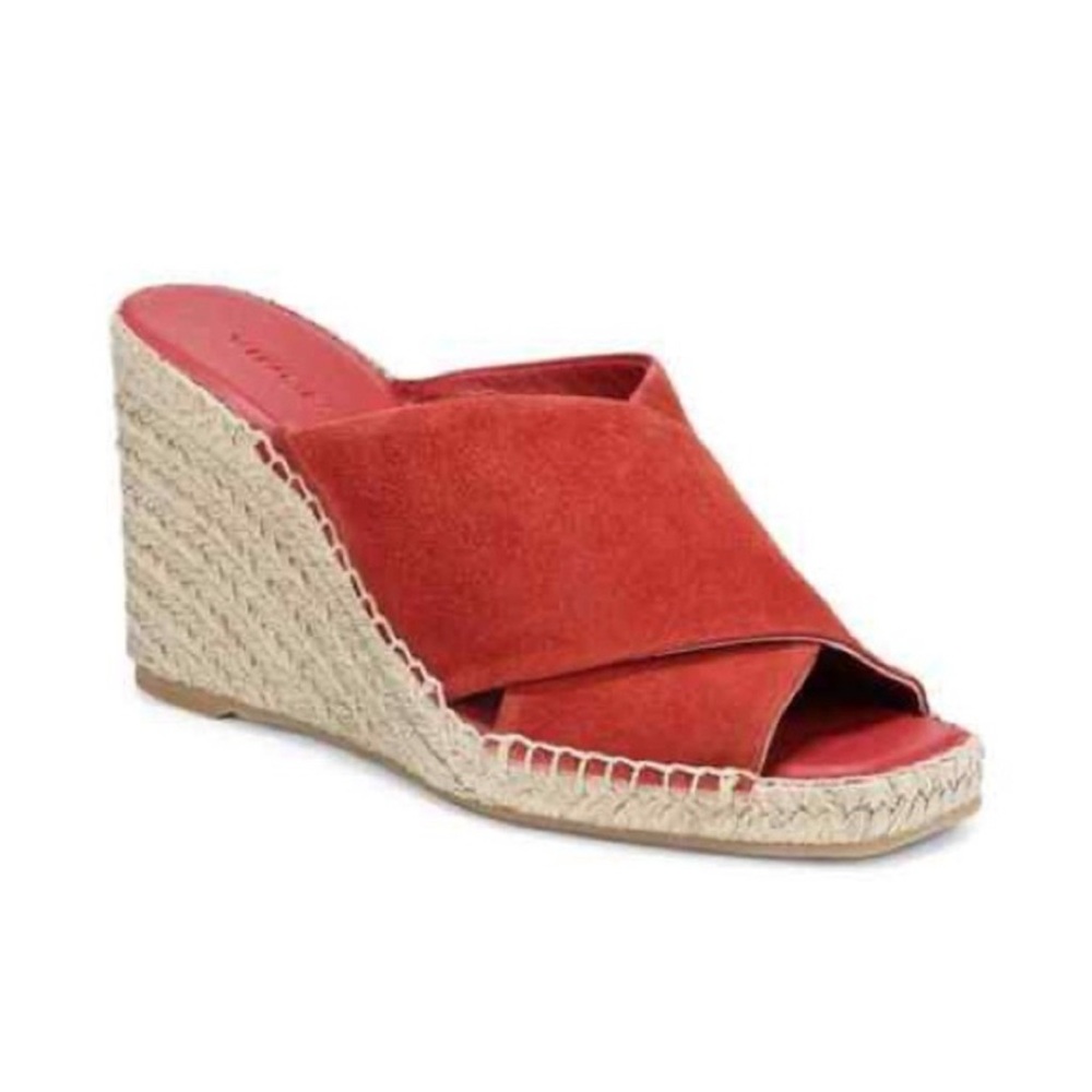 Vince Gaelan Espadrille Espadrille Wedge Sandals with Cross-Strap Design